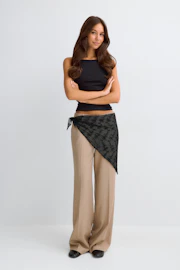 Embroidery hip scarf