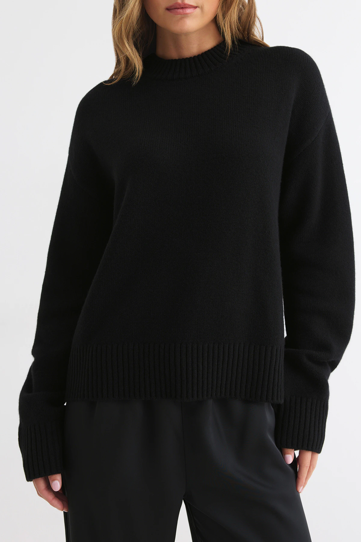 Gina Tricot Knitted wool sweater stickade tröjor dam