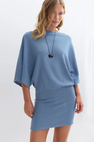 Slouchy Boatneck Dress