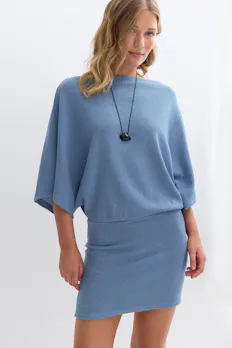 Slouchy Boatneck Dress