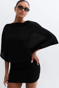 Slouchy Boatneck Dress