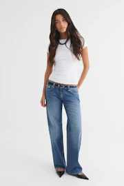Rebel low wide jeans