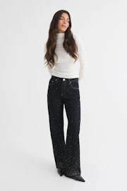 Rebel high rhinestone jeans