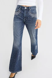 Rebel high rhinestone jeans