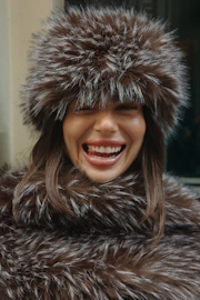 Faux fur hat