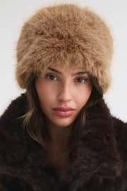 Faux fur hat