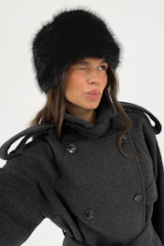 Faux fur hat