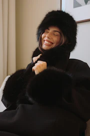Faux fur hat