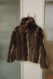 Faux fur jacket