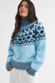 Fair isle knitted sweater