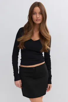 Tailored Mini Skirt