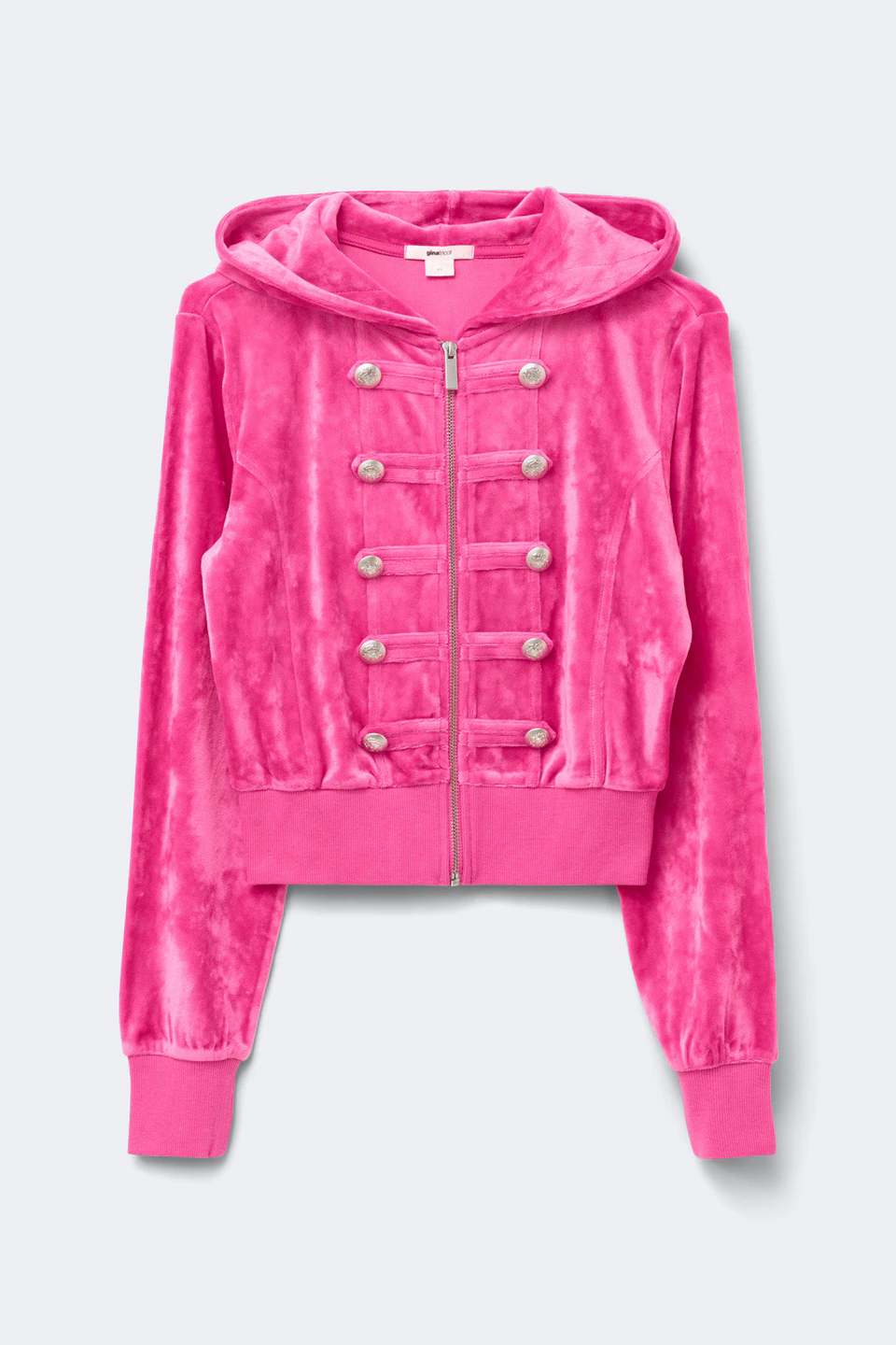 14+ velour zip hood