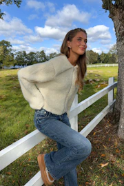14+ bouclé cardigan