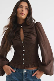 Keyhole blouse