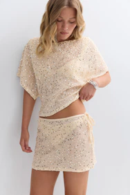 Sequins Beach Skirt