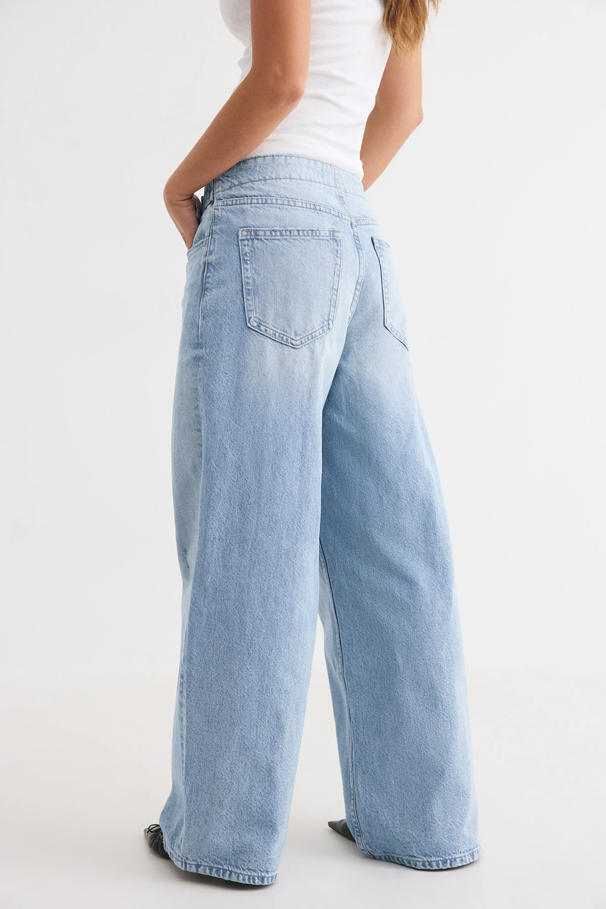 Gina Tricot Buckle baggy jeans dam – bild 3