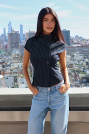 High neck top
