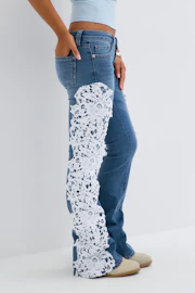 Y lace love flare jeans tall
