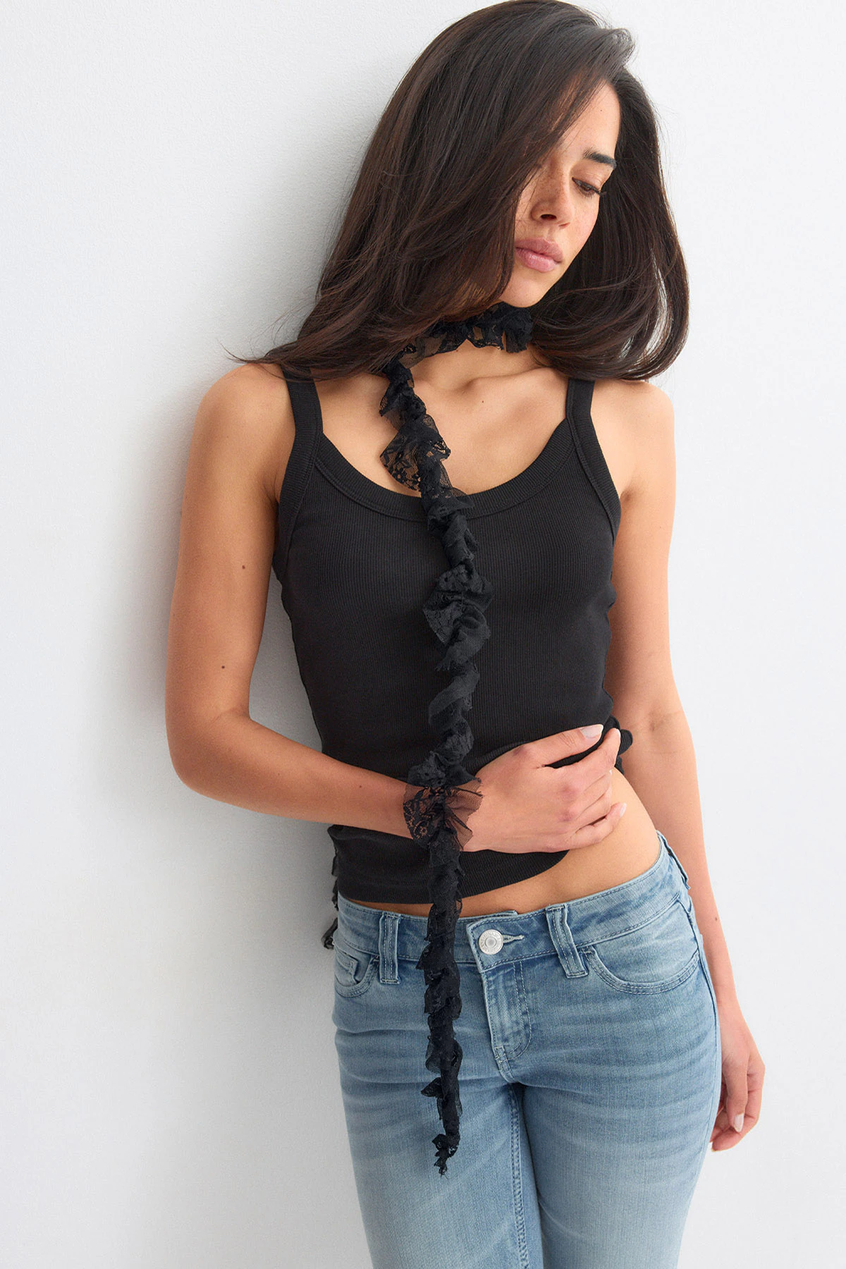 Gina Tricot Re tok ruffled scarf halsdukar & sjalar dam