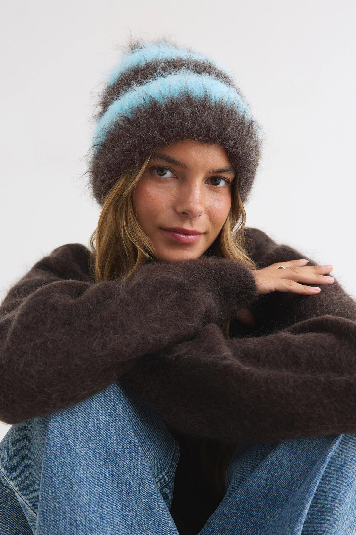 Gina Tricot Chunky hairy beanie mössor dam