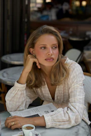 Pleated blouse