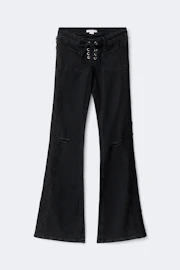 14+ tie lace jeans petite