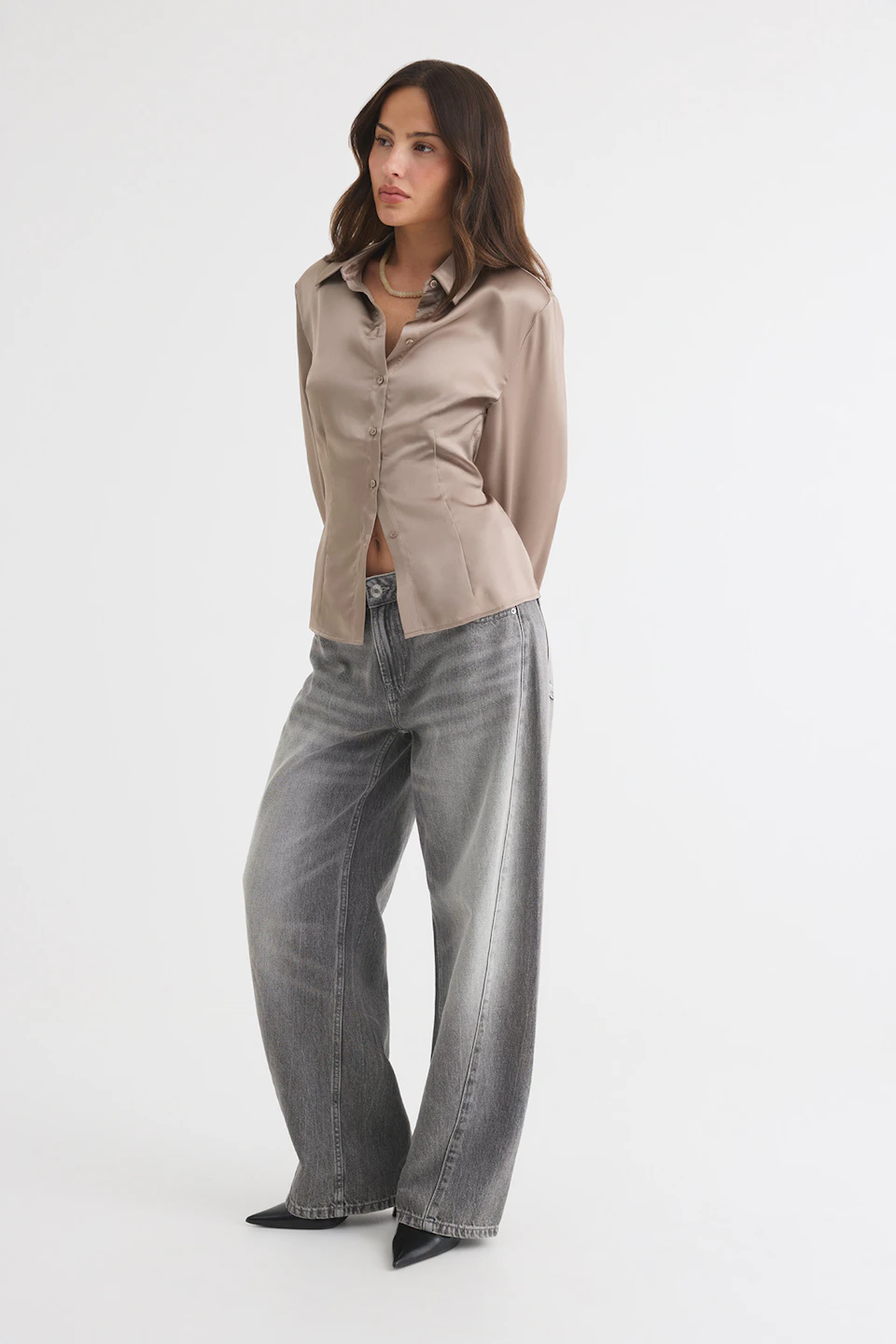 Shoulder pad shaped shirt