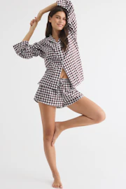 Flannel pyjamas shorts