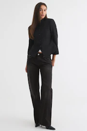 Rhinestone straight jeans