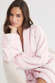 Soft fleece robe