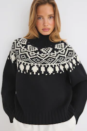 Fair isle knitted sweater