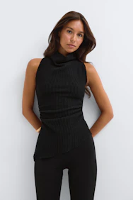 Textured Halterneck Top