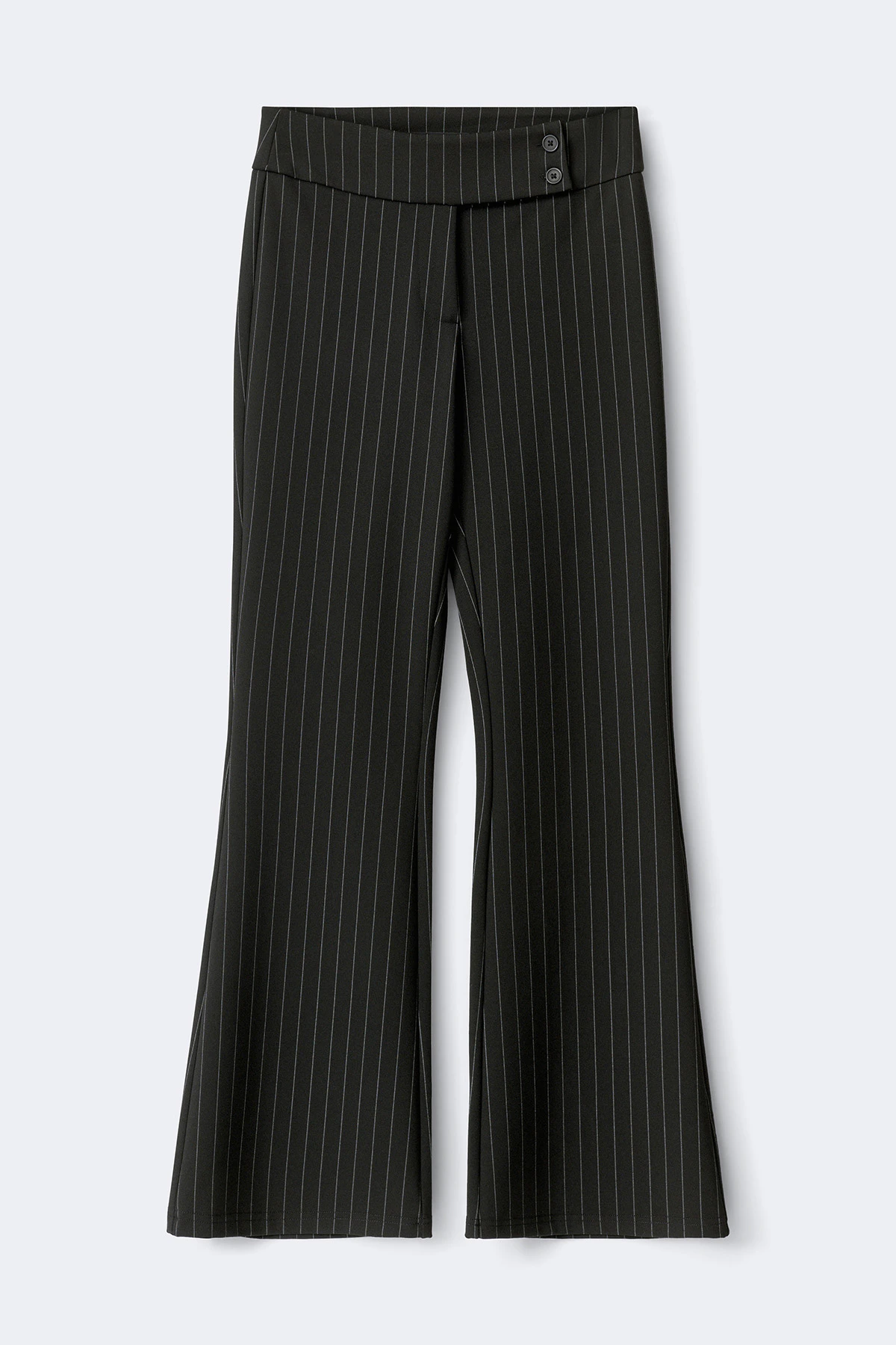 Gina Tricot Tall mid waist flare trousers byxor dam