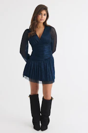 14+ dropped waist dress