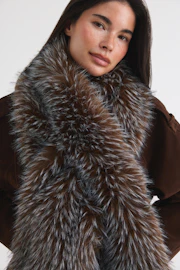 Faux fur scarf