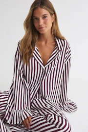 Frill pyjamas shirt