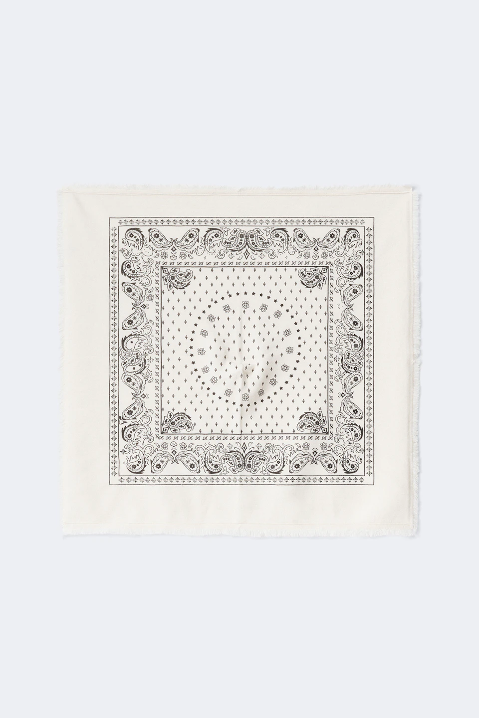 Fringe knitted scarf
