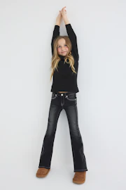 Y petite wings flare kids jeans