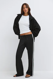 Sporty straight trousers