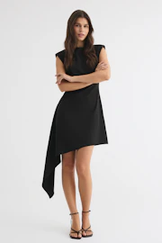 Asymmetric mini dress