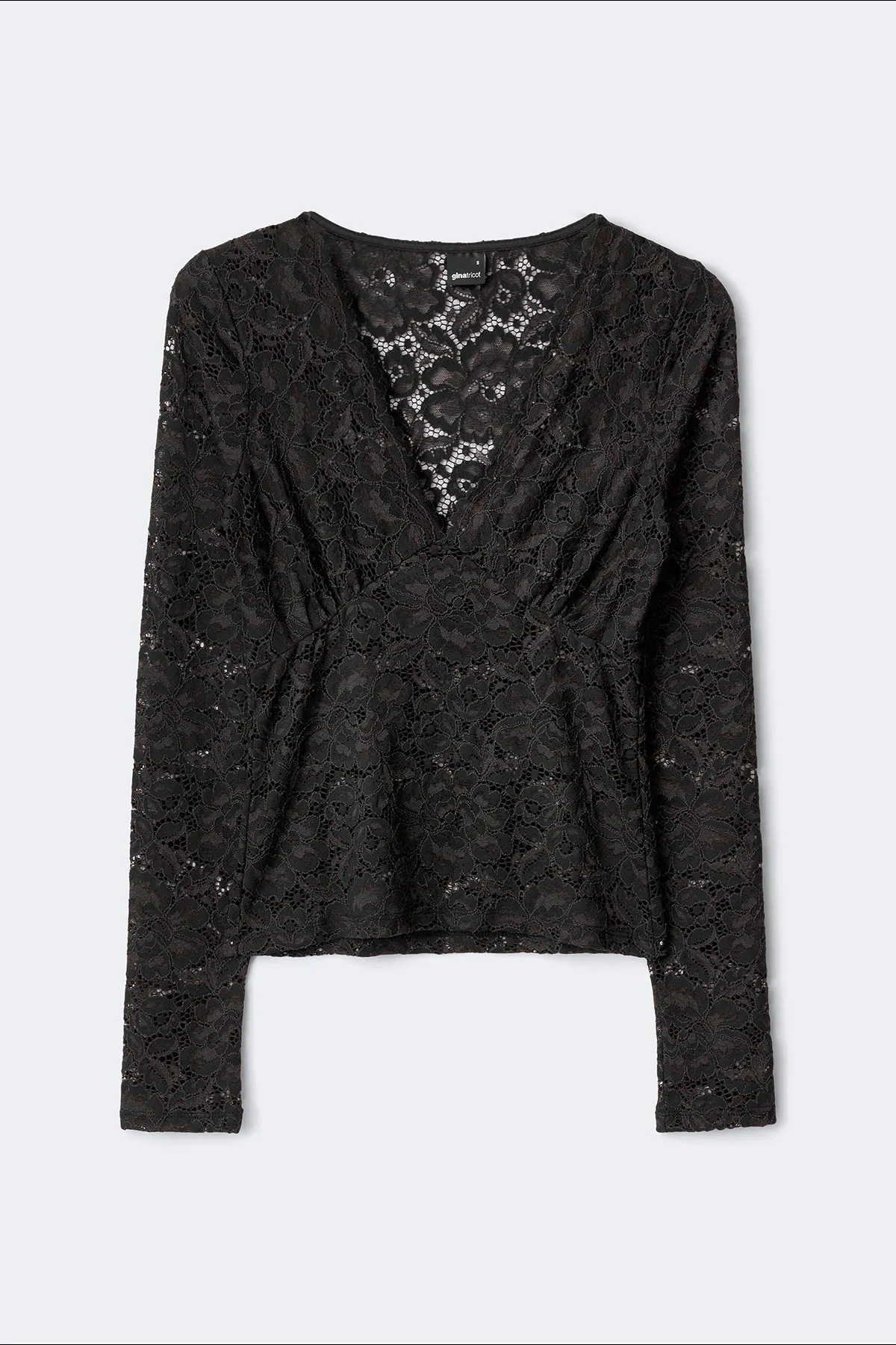 Lace top - Schwarz - Dame - Gina Tricot