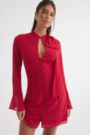 Chiffon mini dress