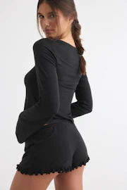 Frill loungewear shorts