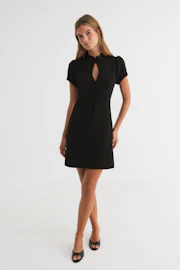 Keyhole mini dress