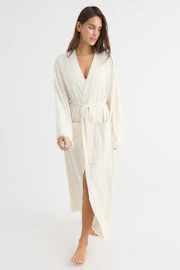Soft lace loungewear robe