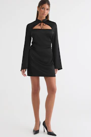 Keyhole mini dress