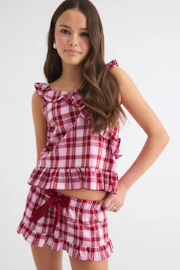 Y flannel shorts