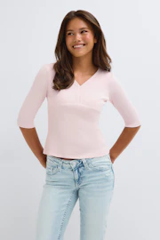 Y short sleeve top