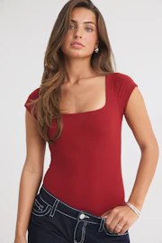 14+ padded square neck body