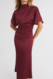 Midi satin dress